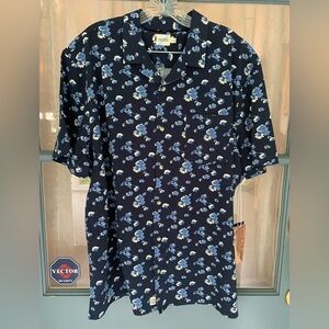 NWT! Fair Harbor Blue Floral 👕 Shirt The Casablanca Camp Shirt Size 2X